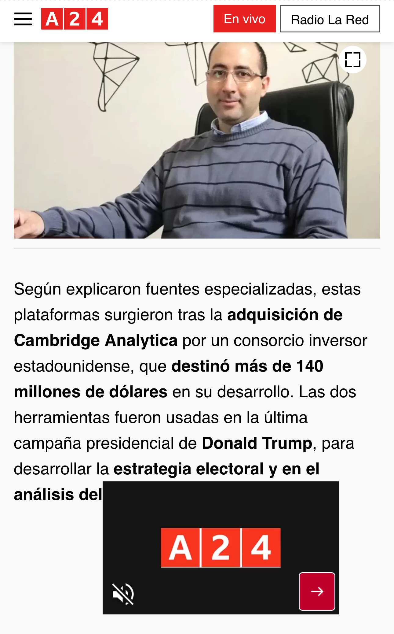 La máquina que aterrizó en Bolivia